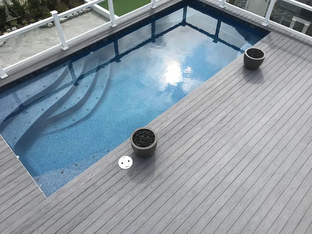 fiberglass pool deck