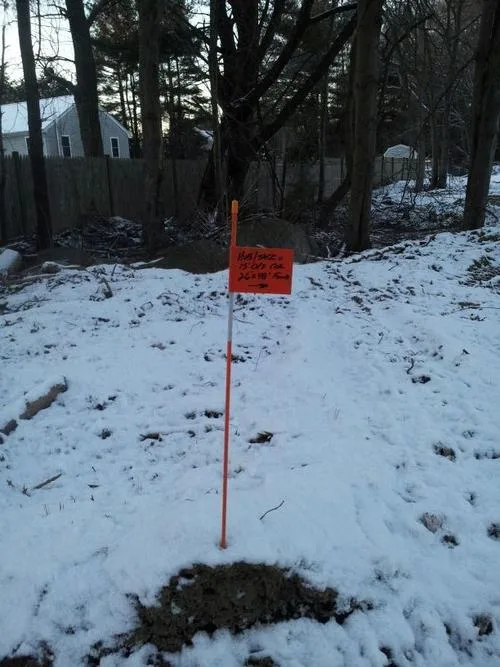 driveway reflective snow stakes